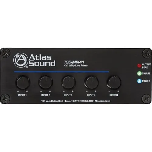 AtlasIED TSD-MIX41 x Mic/Line Mixer