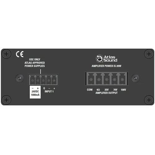 AtlasIED TSD-PA20VG 20W Mono 4O 25V, 70.7V, 100V Power Amplifier