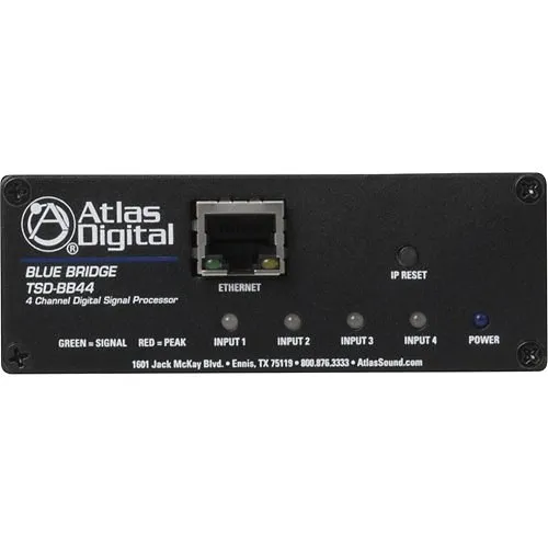 AtlasIED TSD-BB44 Input Output Networkable DSP Audio Processor