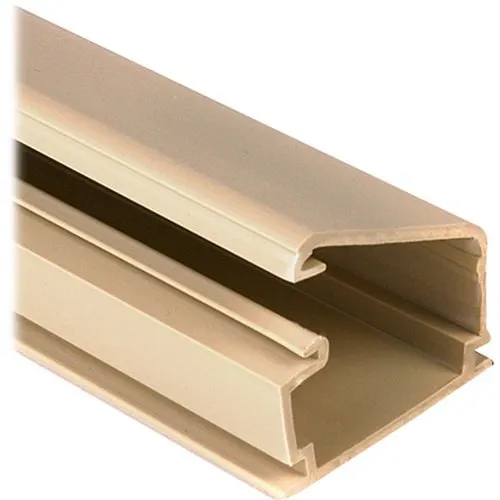 HellermannTyton TSR1I-6A 1-Piece Surface Raceway, .75" 6", PVC, Ivory, 120' Carton