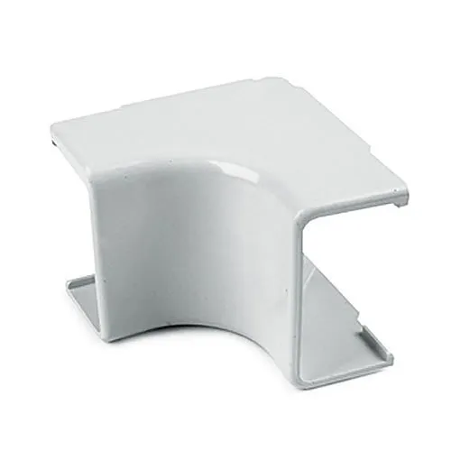 HellermannTyton TSR1W-33-1 Internal Corner Cover, .75", 1" Bend Radius, PVC, White