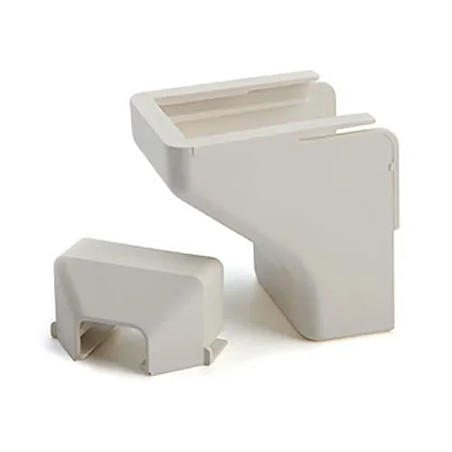 HellermannTyton TSR2FW-50 Ceiling Drop, 1-1/4", 2-Piece, PVC, Office White, 10 Individual/bag