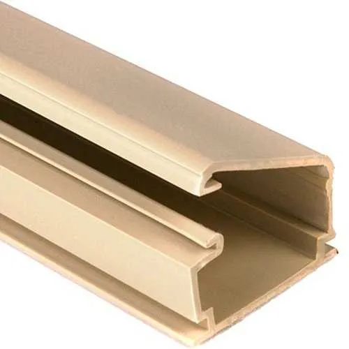 HellermannTyton TSR2I-6A 1-Piece Surface Raceway, 1.25", 6' Long, PVC, Ivory, 120' Carton