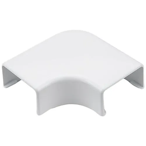 HellermannTyton TSR3W-25-1 Cable Raceway Fitting, 1-3/4" Elbow Cover, 1" Bend, White