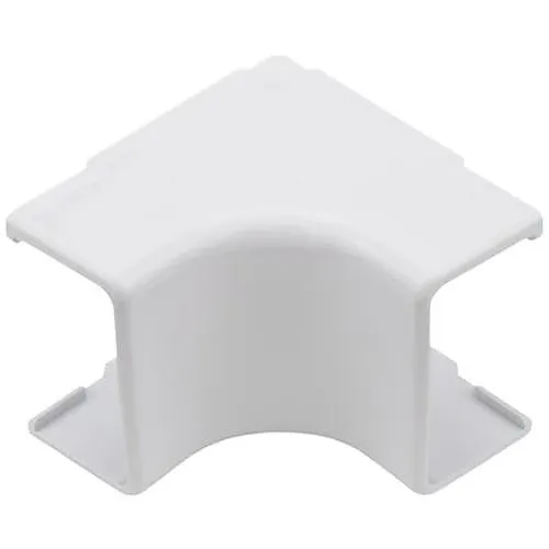 HellermannTyton TSR3W-33-1 Cable Raceway Fitting, 1-3/4" Internal Cover, 1" Bend Radius, White