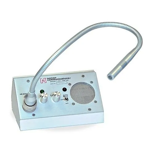 Alpha TTU-3X-PTT Push to Talk Full Duplex Counter Intercom with 15V/DC Power Supply and Mounting Hardware