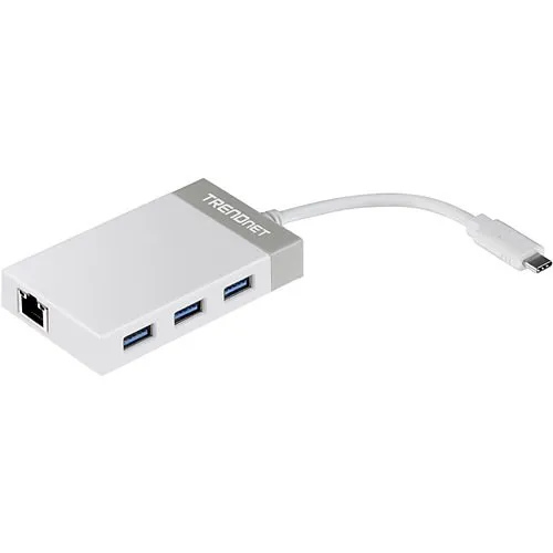 TRENDnet USB-C to Gigabit Ethernet Adapter USB Hub