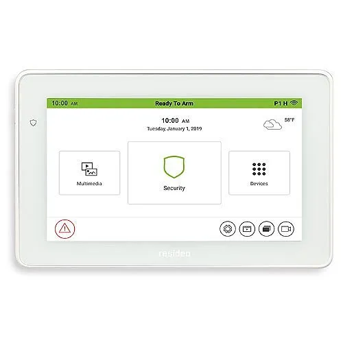 Resideo TUXEDOWC Tuxedo Touch 7" Color Touchscreen Keypad with Smart Control and Voice Annunciation, Resideo Branded