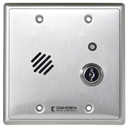 Camden CX-DA300 CX-DA300 Series Line Powered Door Monitor Alarm with Relay and Reset Key, Double Gang, 12/24V AC/DC