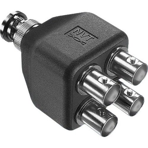 NVT Phybridge NV-EC4BNC BNC Coax Splitter Adapter, to 4