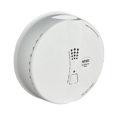 Macurco CM-E1R Carbon Monoxide CO Round Housing Gas Detector with Base, 9-32VDC, Residential/Light Commercial