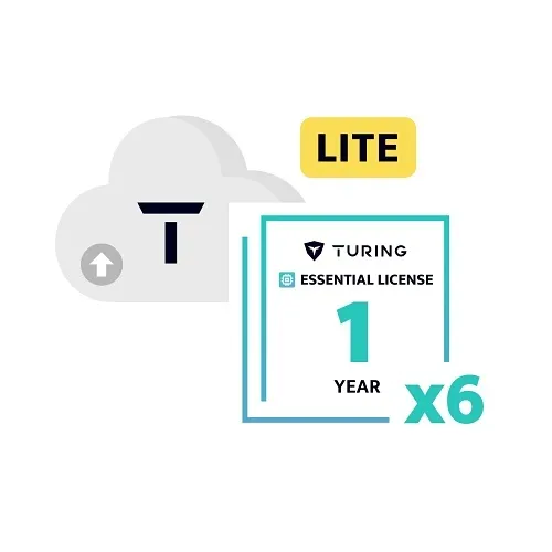 Turing Video TV-UE1Y6 Lite Series Kit, Software Upgrade Bundle with (1) Turing Bridge and (6) Essential 1-Year Licenses