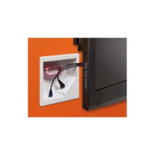 Arlington TVBU810 TV Box for Versatile Home Theater Installations, 8 in x 10" in, Plastic, White