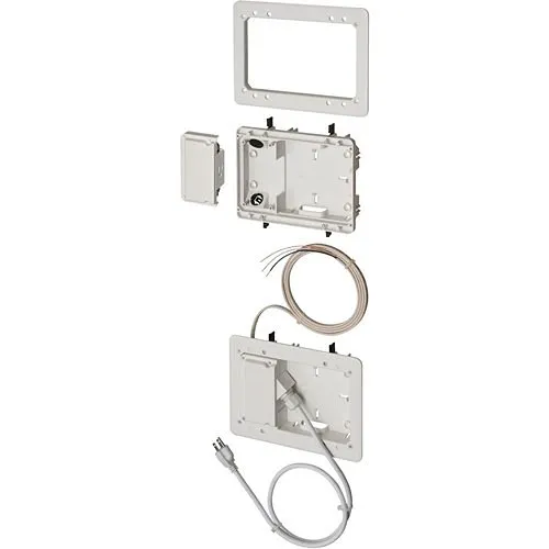 Arlington TVL2508K Low Profile TV Bridge Kit for Shallow Wall Depths, Plastic, White