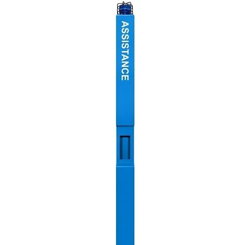 Aiphone TW-TA TW Series Tall Assistance and Emergency Aluminum Tower, Blue