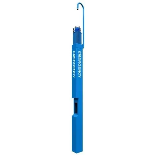 Aiphone TW-TE-ARM-SP Tall Emergency Aluminum Tower with Camera Arm and High-Power Speaker, Blue