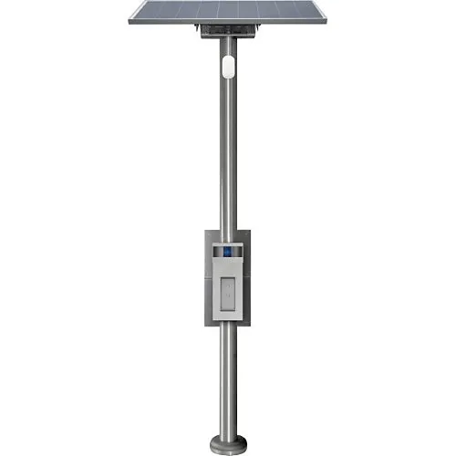 Aiphone TWS-Z1 TW Series Solar Tower with a Hooded Emergency Wall Box, Solar Panels