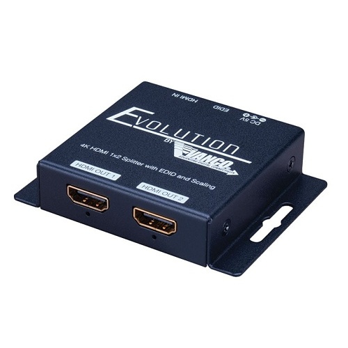 Evolution EVSP12SC 4K HDMI 1x2 Splitter with EDID and Scaling