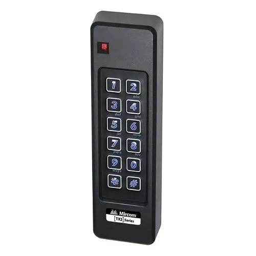 Mircom TX3-CSR-6.2 Mullion-Mount Mobile-Ready Contactless Smartcard Reader and Keypad