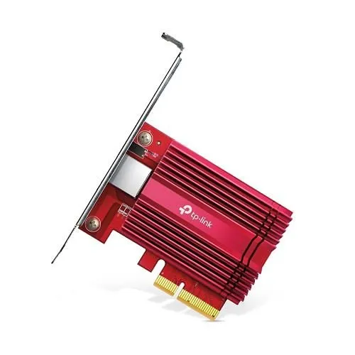 TP-Link TX401 Low-Profile 10-Gigabit PCI Express IP Adapter, Red