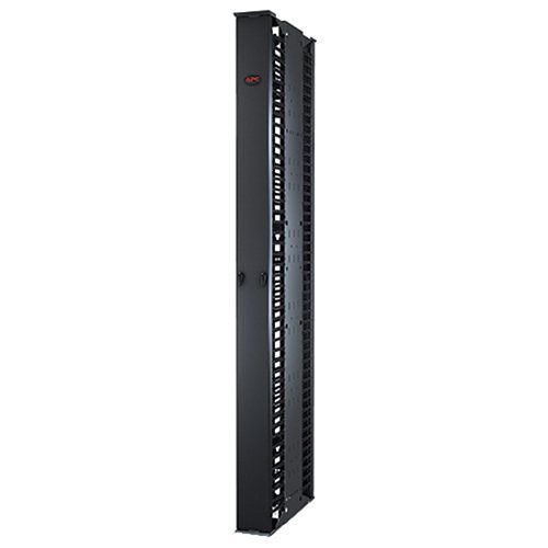 APC AR8625 Performance, Vertical Cable Manager for and Post Racks, 84"x6", Double-Sided with Doors
