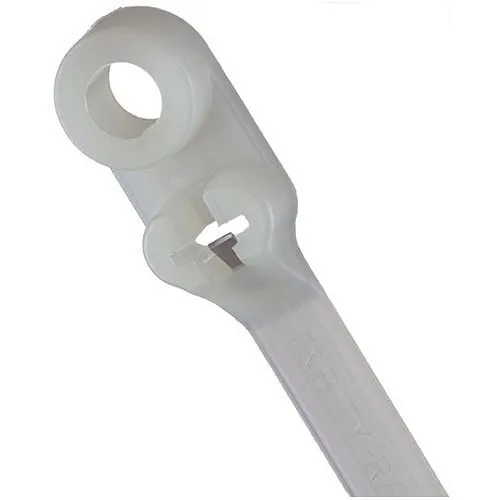 ABB TY35M 7.8" Integrated Mounting Hole Cable Tie, Natural