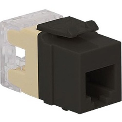 ICC IC1076F0BK Voice RJ11 Keystone Jack for HD Style, Black