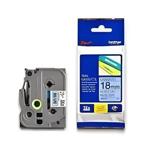 Brother TZE541 0.7"x26.2' Label Tape, Black/Blue