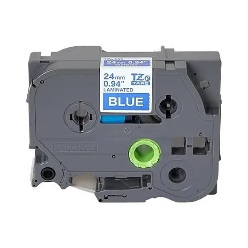 Brother TZE555 0.94" x 26.2', White on Blue