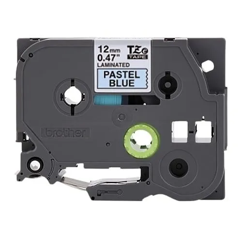 Brother TZEMQ531 0.47"x26.2' Label Tape, Black/Blue