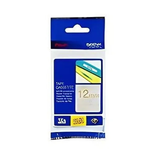 Brother TZEMQ934 0.47" x 16.4' White on Silver