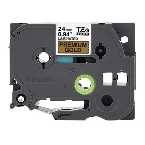 Brother TZEPR851-Label Tape, 0.94"ch, 26.2 foot, Black Gold