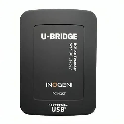 INOGENI U-BRIDGE USB 2.0 Video Camera and Audio Extender, CAT5e/CAT6/CAT7, 330'