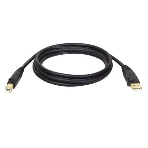 Eaton Tripp Lite U022-006 6' USB Cable Hi-Speed Gold Shielded USB 2.0 A/B Male Male