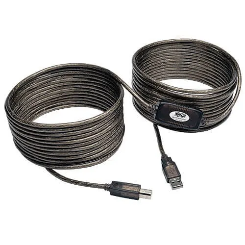Eaton Tripp Lite U042-036 USB 2.0 A to B Active Repeater Cable, Male to Male, 36' (10.97m)