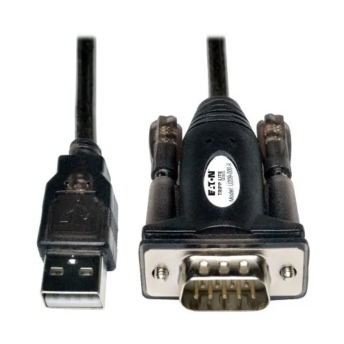 Eaton Tripp Lite U209-000-R USB-A to Serial RS232 (DB9) Adapter Cable, (M/M), 5' (1.52m)
