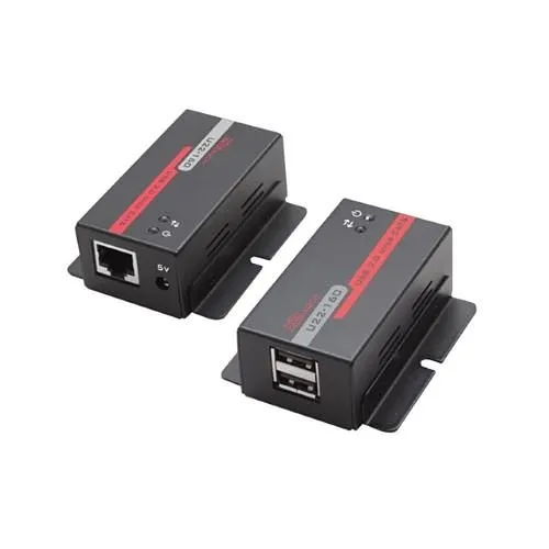 Hall U22-160 USB 2.0 over UTP Extender with 2-Port Hub
