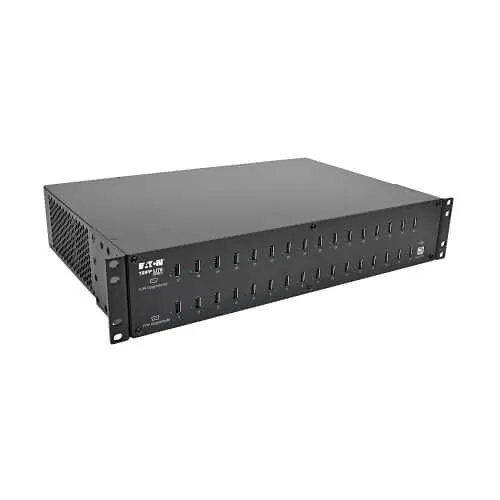 Tripp Lite U280-032-RMINT 32-Port USB Charging Station with Syncing, 230V, 5V 80A (400W) USB Charger Output, 2U Rack-Mount