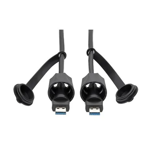 Eaton Tripp Lite U325-006-IND USB 3.0 SuperSpeed A to A M/M Cable, Industrial, IP68, Shielded, 6' (1.83m)