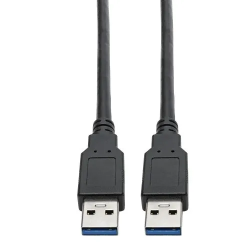 Eaton Tripp Lite U325-006 USB 3.0 SuperSpeed to Cable for USB 3.0 All-in-One Keystone Panel Mount Couplers M/M, 6', Black
