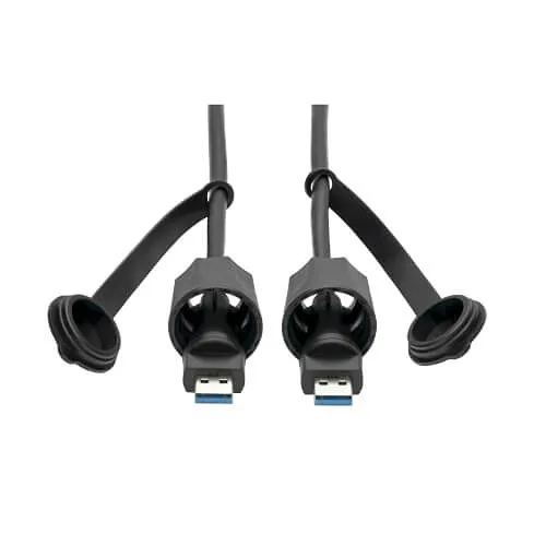 Eaton Tripp Lite U325-010-IND USB 3.0 SuperSpeed to M/M Cable, Industrial, IP68, Shielded, 10' (3.05 m), TAA