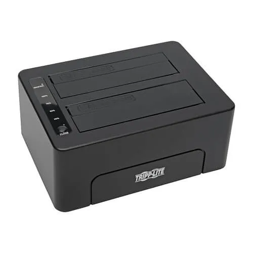 Eaton Tripp Lite U339-002 USB 3.0 SuperSpeed to Dual SATA External Hard Drive Docking Station with Cloning for 2.5" / 3.5" HDD