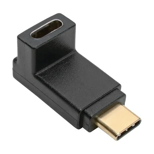 Eaton Tripp Lite U420-000-F-UD USB-C Right Angle Adapter (M/F) 3.1, Gen 2, 10 Gbps, Thunderbolt Compatible, 3A Rating