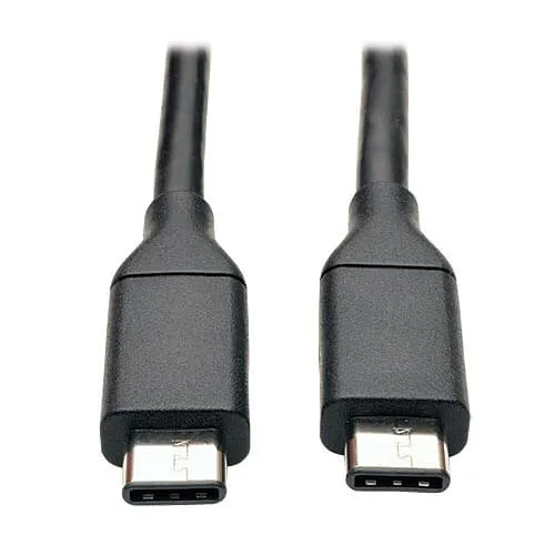 Eaton Tripp Lite U420-003-G2 USB-C Cable M/M, USB 3.2 Gen2, 10 Gbps, Thunderbolt Support, 3'