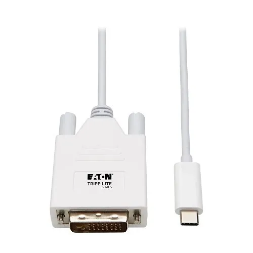 Eaton Tripp Lite U444-010-DE USB-C to DVI Adapter Cable (USB-C to DVI-D Dual Link M/M), 1080p, 10' (3.1 m)