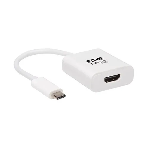 Eaton Tripp Lite U444-06N-HDR-W 4K HDR USB-C to HDMI Adapter (M/F), White