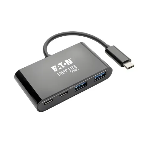 Eaton Tripp Lite U460-004-2A2CB 4-Port USB-C Hub, USB 3.x, 5Gbps, 2x USB-A, 2x USB-C, Black
