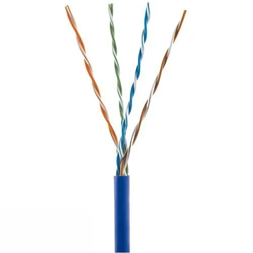 PureNet U5350-004-RBL2 CAT5e Riser Cable, 24/4 Solid BC, UTP, CMR, 1000' (304.8m) Reelex, Blue