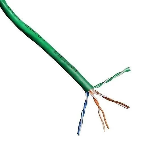 PureNet U5350-004-RGN2 CAT5e 35 MHz UTP Cable, 4-Pair, Riser Rated, Green