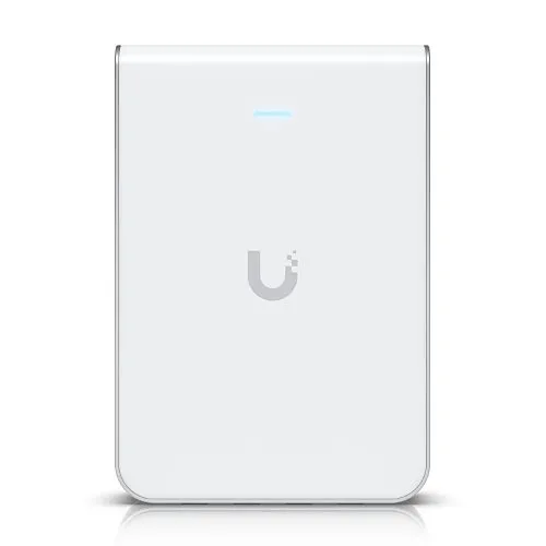 Ubiquiti U6-IW-US Wall-Mounted WiFi 6 AP with 6-Spatial Streams and Built-In 4-Port Switch